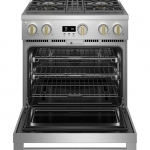 Monogram - 5.7 Cu. Ft. Freestanding Gas Convection Range with 4 Burners - Stainless steel