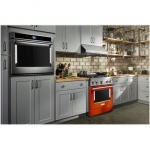 KitchenAid - Commercial-Style 4.1 Cu. Ft. Slide-In Gas True Convection Range with Self-Cleaning - Scorched Orange