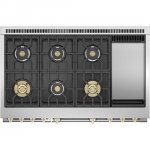 Monogram - 8.9 Cu. Ft. Freestanding Double Oven Gas Convection Range with 6 Burners - Stainless steel