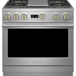 Monogram - 6.2 Cu. Ft. Freestanding Gas Convection Range with 4 Burners - Stainless steel