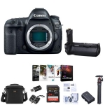 Canon EOS 5D Mark IV with Canon Log and Free Canon BG-E20 Battery Grip Kit (Grip+ Accessories)