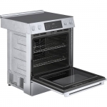 Bosch - Benchmark Series 4.6 Cu. Ft. Slide-In Electric Convection Range with Self-Cleaning - Stainless steel