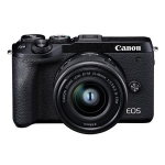 Canon EOS M6 Mark II Mirrorless Digital Camera with EF-M 15-45mm IS STM Lens & EVF-DC2 Viewfinder, Black