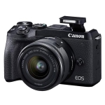 Canon EOS M6 Mark II Mirrorless Digital Camera with EF-M 15-45mm IS STM Lens & EVF-DC2 Viewfinder, Black