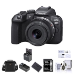Canon EOS R10 Mirrorless Camera with 18-45mm Lens w/Essential Accessories Kit