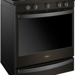 Whirlpool - 5.8 Cu. Ft. Slide-In Gas Convection Range with Self-Cleaning with Air Fry with Connection - Black Stainless Steel