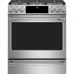 Café - 5.6 Cu. Ft. Slide-In Gas Convection Range - Stainless steel