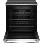 GE Profile - 5.3 Cu. Ft. Slide-In Electric Induction True Convection Range with No Preheat Air Fry and WiFi - Stainless steel