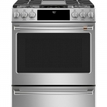 Café - 5.6 Cu. Ft. Slide-In Gas Convection Range - Stainless steel