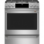 Café - 5.6 Cu. Ft. Slide-In Gas Convection Range - Stainless steel