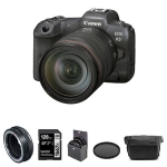 Canon EOS R5 Mirrorless Camera with RF 24-105mm f/4L Lens, Mount Adapter Kit