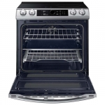 Samsung - 6.3 cu. ft. Slide-In Induction Range with WiFi, Flex Duo™, Smart Dial & Air Fry - Stainless steel