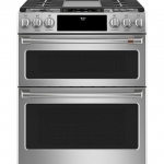 Café - 6.7 Cu. Ft. Slide-In Double Oven Gas True Convection Range with Built-In WiFi - Stainless steel