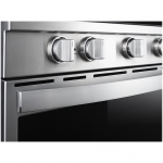 Whirlpool - 6.4 Cu. Ft. Slide-In Electric Convection Range with Self-Cleaning with Air Fry with Connection - Stainless steel