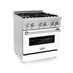 ZLINE - Professional 4 Cu. Ft. Freestanding Dual Fuel Convection Range - Stainless steel