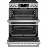 Café - 6.7 Cu. Ft. Slide-In Double Oven Electric True Convection Range with Built-In Wi-Fi - Stainless steel