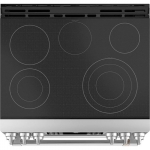 Café - 6.7 Cu. Ft. Slide-In Double Oven Electric True Convection Range with Built-In Wi-Fi - Stainless steel