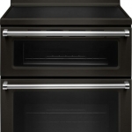 KitchenAid - 6.7 Cu. Ft. Self-Cleaning Freestanding Double Oven Electric Convection Range - Black Stainless Steel