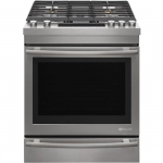 JennAir - 5.1 Cu. Ft. Self-Cleaning Slide-In Gas Convection Range - Stainless steel