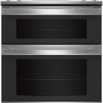 GE - 6.6 Cu. Ft. Slide-In Double Oven Electric True Convection Range with Self-Steam Cleaning and No-Preheat Air Fry - Stainless steel