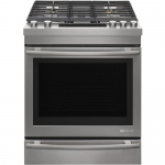 JennAir - 5.1 Cu. Ft. Self-Cleaning Slide-In Gas Convection Range - Stainless steel