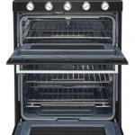 KitchenAid - 6.0 Cu. Ft. Self-Cleaning Freestanding Double Oven Gas Convection Range - Black Stainless Steel