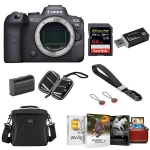 Canon EOS R6 Mirrorless Digital Camera Body with Bag, 64 Card, Mac Software, Acc