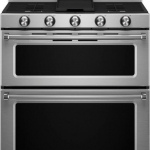 KitchenAid - 6.0 Cu. Ft. Self-Cleaning Free-Standing Double Oven Gas Convection Range - Stainless steel