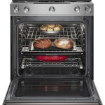 KitchenAid - 7.1 Cu. Ft. Self-Cleaning Slide-In Dual Fuel Convection Range - Stainless steel