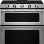 KitchenAid - 6.0 Cu. Ft. Self-Cleaning Free-Standing Double Oven Gas Convection Range - Stainless steel