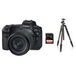 Canon EOS R Digital Camera with RF 24-105mm f/4-7.1 IS STM Lens, Bundle with Vanguard VEO 2 Aluminum Tripod