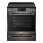 LG - 6.3 Cu. Ft. Smart Slide-In True Convection Range with EasyClean and Air Sous Vide - Black Stainless Steel