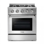 Thor Kitchen - Professional 4.2 Cu. Ft. Freestanding Dual Fuel Liquid Propane Range - Stainless steel
