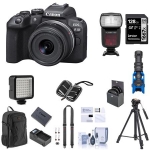 Canon EOS R10 Mirrorless Camera with 18-45mm Lens w/Photography Accessories Kit
