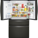 Whirlpool - 26.2 Cu. Ft. 4-Door French Door Refrigerator - Black Stainless Steel