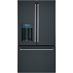 Café - 27.8 Cu. Ft. French Door Refrigerator with Hot Water Dispenser, Customizable - Matte Black