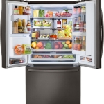 LG - 29.7 Cu. Ft. French Door-in-Door Smart Refrigerator with Craft Ice and InstaView - Black Stainless Steel