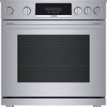 Bosch - 800 Series 3.9 Cu. Ft. Freestanding Electric Induction Industrial Style Range - Stainless steel
