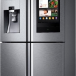 Samsung - Family Hub 22 Cu. Ft. 4-Door Flex French Door Counter-Depth Fingerprint Resistant Refrigerator - Stainless steel