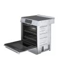 Bosch - Benchmark Series 4.6 Cu. Ft. Slide-In Electric Convection Range with Self-Cleaning - Stainless steel