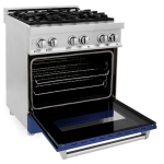 ZLINE - Professional 4 Cu. Ft. Freestanding Dual Fuel Convection Range - Blue Matte