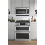 Café - 6.7 Cu. Ft. Slide-In Double Oven Electric Induction Convection Range, Customizable - Stainless steel