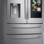 Samsung - Family Hub 27.7 Cu. Ft. 4-Door French Door Fingerprint Resistant Refrigerator - Stainless steel