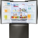 Package - LG - 27.7 Cu. Ft. French Door Smart Refrigerator with External Ice and Water - Black Stainless Steel + 3 more items