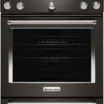 KitchenAid - 5.8 Cu. Ft. Slide-In Gas Convection Range - Black Stainless Steel