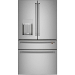 Café - 27.6 Cu. Ft. 4-Door French Door Refrigerator, Customizable - Brushed Stainless Steel