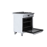 Bosch - 800 Series 3.7 cu. ft. Freestanding Gas Convection Range with 5 Dual Flame Ring Burners - Stainless steel