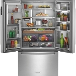 KitchenAid - 23.8 Cu. Ft. French Door Counter-Depth Refrigerator - Stainless steel