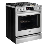 LG - STUDIO 6.3 Cu. Ft. Slide-In Gas True Convection Range with EasyClean and ThinQ Technology - Stainless steel