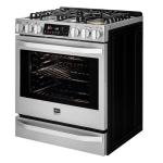 LG - STUDIO 6.3 Cu. Ft. Slide-In Gas True Convection Range with EasyClean and ThinQ Technology - Stainless steel